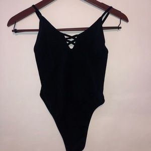 black bodysuit